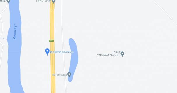 Billboard A in Vinnytsia v'izd v m. Bar scheme