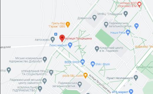 Citylight A in Ladizhin st.Procisina bila TC Komfort  m. Ladizin scheme