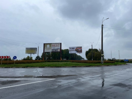 Billboard A in Dunaivtsi N-03 Zitomir-Cernivci, km. 245+443 Kolo na v'izdi m.Dunaivci pravij Photo 1