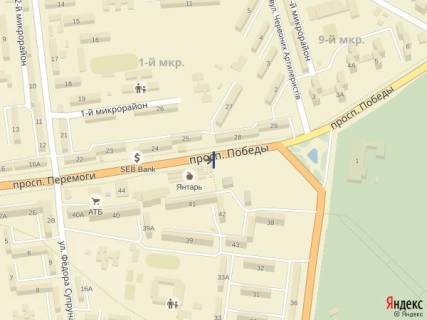 Billboard A in Lozova, 3х6  av.Peremogi, (Rinok "Antar'", 4 m-n) scheme