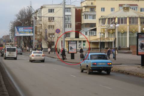 Citylight A in Poltava, 1,2х1,8  st. Sobornosti, 58 (vhid do palacu dozvilla "Listopad") Photo 1