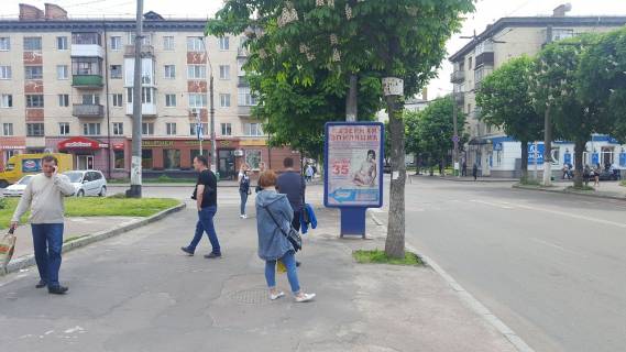 Citylight B in Zhytomyr, 1,2x1,8  Покровська вул, 16 (м-н Природа, зупинка громадського транспорту) Photo 1