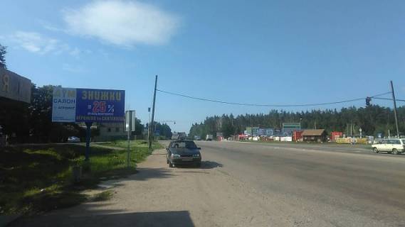 Billboard B in Zarichani, 3x6  Trasa Zitomir-Berdiciv, vizd v m.Zitomir (s. Zaricani) st B (sit No 1) Photo 1