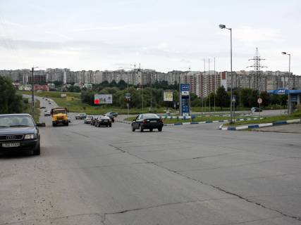 Billboard A in Khmelnitsky, 3*6  perehresta M.Ribalka - st.Ozerna. nepodalik: AZK "Ukrnafta", cilodobova mijka, navkolo elitna zabudova m.r. "Otradne", "Divokraj", "Dihtarka", baza budmaterialiv (vid centru) Photo 1