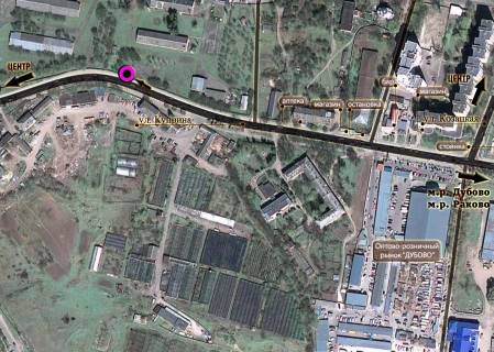 Billboard A in Khmelnitsky, 3*6  L'vivs'ke sose, zupinka "Rinok", nepodalik: Hmel'nic'ka "Tolkucka" > 30 rinkiv, lombardi, magazini, AZS (v centr) scheme