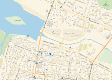 Billboard A in Khmelnitsky, 3*6  st.Pribuz'ka, v rajoni mostu na "Epicentr" ta TRC "Oazis". nepodalik:  "Epicentr", TRC "Oazis", supermarket "TavriaV" ta "Sil'po", bezlic dribnih magaziniv ta komercijnih ob'ektiv (centr) [v centr, vid Epicentru] scheme