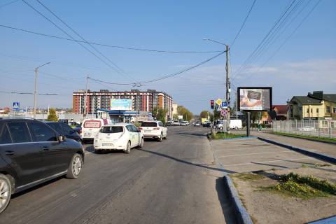 Billboard A in Khmelnitsky, 2,32*3,14  perehresta av.Miru - st.Trudova, nepodalik: avtorinok zapcastin, avtosalon "Mersedes", "Tojota", "Skoda", "Hundaj", "Kia", "Pezo" Photo 1