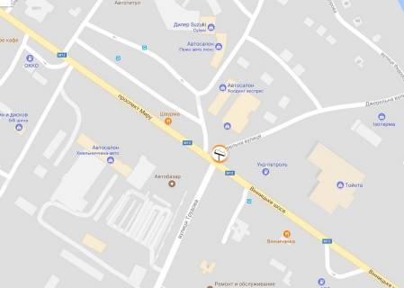 Billboard A in Khmelnitsky, 3*6  perehresta av.Miru-st.Trudova ta Vinnic'kogo sose. nepodalik: avtorinok, avtosaloni vsih vidomih brendiv, kil'ka AZS, Avtovokzal No1 (v centr) scheme