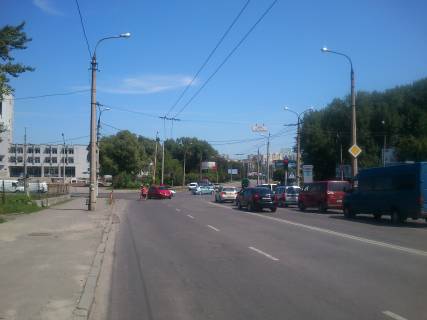 Billboard B in Khmelnitsky, 3*6  st.Svobod - st.Pribuzzkaa (palac tvorcosti). nepodalik: bank "Eksim", palac tvorcosti, elitna novobudova (centr) Photo 1