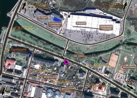 Billboard A in Khmelnitsky, 3*6  st.Pribuz'ka bila novogo mostu na "Epicentr". nepodalik: "Epicentr", supermarket "Tavria V", "Sil'po", TRC "Oazis", central'nij rinok, elitna zabudova "Nabereznij kvartal", "Atlant" (centr) scheme