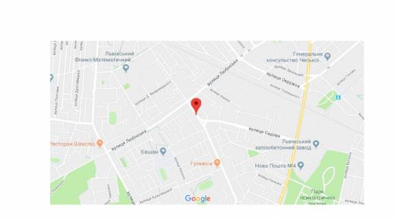 Citylight A in Lviv, 1,2х1,8  вул.Петлюри scheme