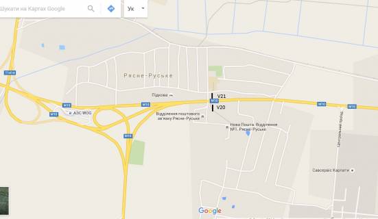 Billboard B in Ryasne-Ruska, 3х6  s.Rasne-Rus'ke (st. Sevcenka, peredmista L'vova) scheme