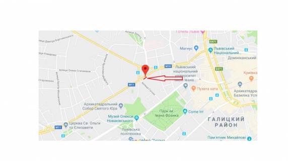 Citylight A in Lviv, 1,2х1,8  вул.Городоцька scheme