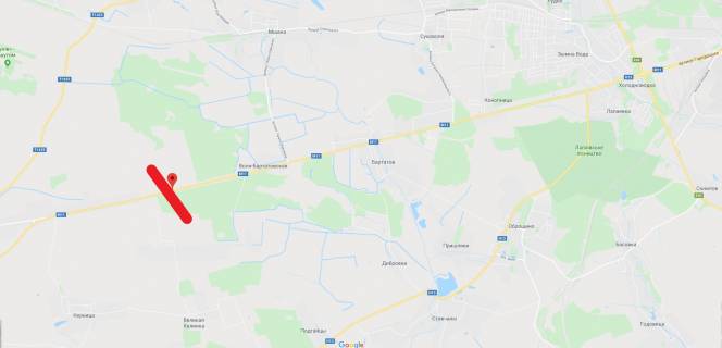 Non-Standard A in Lviv route, 3х18  Автомобільна дорога М-11 Львів-Шегині, км 21+600 scheme