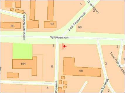 Billboard A in Zhytomyr Zt 073 вул. Чуднівська,99 фармацевтична академія Б scheme