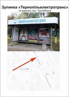 Citylight A in Ternopil, 1300Х1900  «Тернопільелектротранс» по вул. Тролейбусна  (до центру) Photo 1