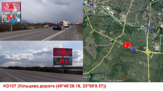 Billboard B in Sokilniki М -10-01 Західний. обхід м. Львова км 13+370 праворуч Photo 1