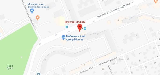 Billboard B in Kherson 200-ricca Hersona av.(m-n "Zodcij")/st.Polkovnika Kedrovs'kogo scheme