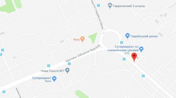 Billboard B in Kherson 49-i Gvardijs'koi Divizii st./Kahovs'ka pl. scheme