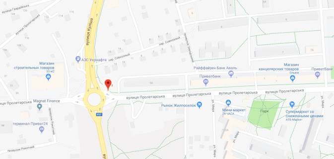 Non-Standard A in Kherson m.Oleski/central'ne kil'ce/st.Fermers'ka/pravij  scheme