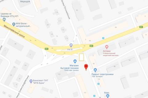 Billboard A in Kherson Pot'omkins'ka st./ Ganibala pl. (m-n "Pobuttehnika") scheme