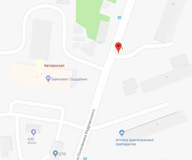 Billboard A in Kherson Polkovnika Kedrovs'kogo st.(Hersons'kij avtovokzal) scheme