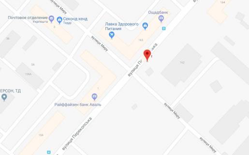 Billboard A in Kherson Perekops'ka st./Mira st. scheme