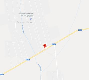 Billboard B in Kherson, 3х6 м.  s.Tomina Balka/vi'izd scheme