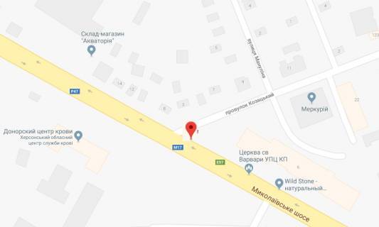Billboard A in Kherson Mikolaivs'ke sose/Kozac'kij prov. scheme
