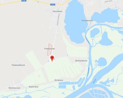 Billboard A in Kherson, 3х6 м.  s.Romaskove/rozvilka na tur.bazi Ribacij Stan i Del'ta Dnipra scheme