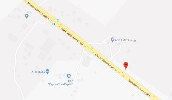 Billboard B in Kherson, 3х6 м.  Mikolaivs'ke sose/v'izd v m.Herson/AZS scheme