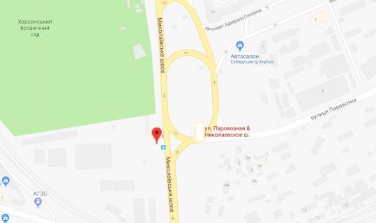 Billboard B in Kherson Mikolaivs'ke sose( pl.200-ricca Hersona) scheme