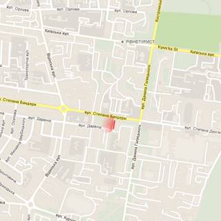 Billboard A in Rivne, 6х3м  m. Rivne, st. S. Banderi, v rajoni perehresta z st. D.Galic'kogo scheme