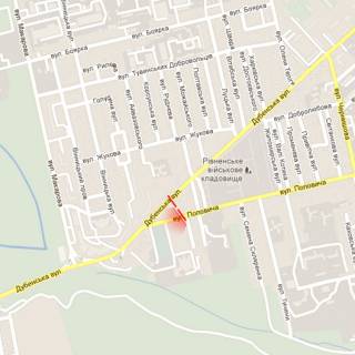 Billboard A in Rivne, 6х3м  m. Rivne, st. Dubens'ka, v rajoni perehresta z st. Popovica scheme