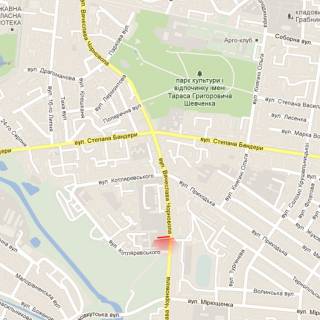 Billboard B in Rivne, 6х3м  m. Rivne, st. Cornovola, 47 scheme