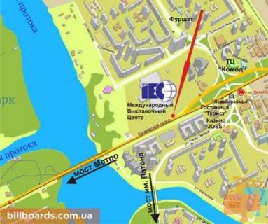 Prismatron, Prism B in Kyiv, 3х6  Brovars'kij av.,15 (Miznarodnij vistavkovij centr)-z centru - 52681 scheme