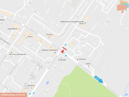 Prismatron, Prism A in Zaporizhzhya Balakireva st. - Derevanko st., iz centra - 74912 scheme