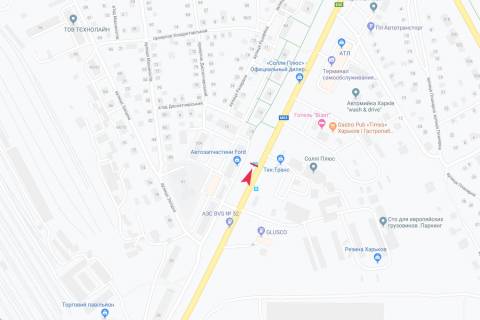 Billboard B in Kharkiv, 1,24х1,84  Meref'ans'ke sose, 20 (zupinka Rezervna), v centr scheme