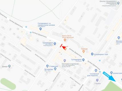 Prismatron, Prism B in Dnipro (Dnipropetrovsk), 3х6  Derev'anka st., 48 - Novoprudna st., z centru - 416817 scheme