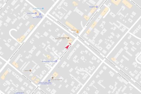 Backlight A in Dnipro (Dnipropetrovsk), 2.3x3.14  Sicovih Stril'civ st., 36. Pered perehrestam z Borodins'kou st. scheme