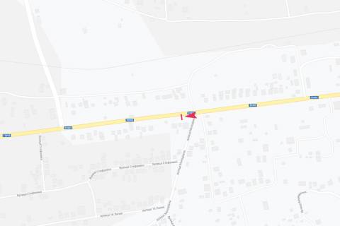 Billboard B in Lanchin, 3х6  vyezd s goroda scheme