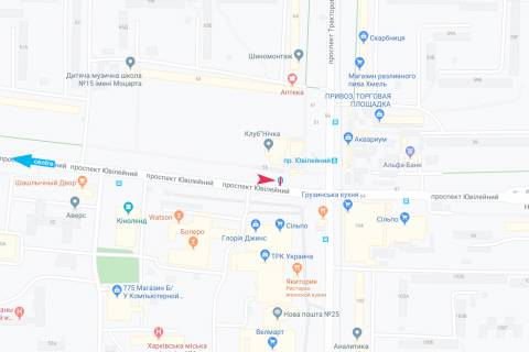 Citylight B in Kharkiv, 1,24х1,84  Uvilejnij pr-t, 55-A (1) (zupinka prospekt Traktorobudivnikiv), z centru scheme