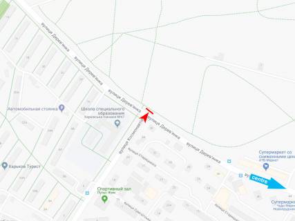 Prismatron, Prism A in Dnipro (Dnipropetrovsk), 3х6  Derev'anka st. - Kosmonavtiv st., v centr - 416813 scheme