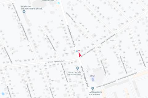 Citylight A in Kharkiv, 1,24х1,84  Holodnogirs'ka - Afanasivs'ka, 136 (zupinka Afanasivs'ka), z centru scheme