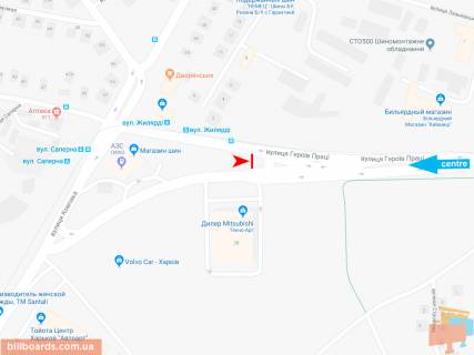 Backlight A in Zaporizhzhya Geroev Truda st., 2-V, iz centra (VIP) (ost. Zilardi) scheme