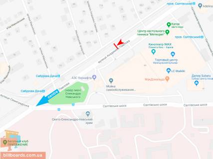 Scrolller, Scroll A in Kharkiv, 3,1х2,2  Академіка Павлова вул., 81, в центр  (ТРЦ Французький Бульвар) - 165486 scheme