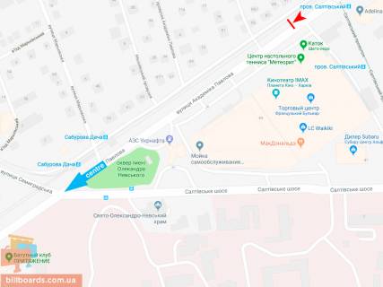 Scrolller, Scroll A in Kharkiv, 3,1х2,2  Академіка Павлова вул., 85, в центр (ТРЦ Французький Бульвар) - 165492 scheme