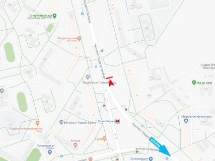 Billboard A in Kharkiv, 3х6  Ludviga Svobody pr-t, 36, iz centra scheme