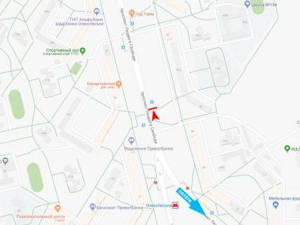 Billboard A in Kharkiv, 3х6  Ludviga Svobody pr-t, 40-A, iz centra scheme