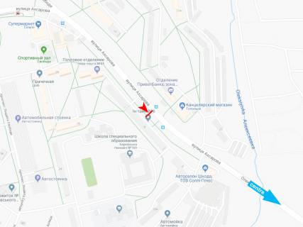 Billboard A in Kharkiv, 3х6  Ahsarova st., 18, v centr scheme